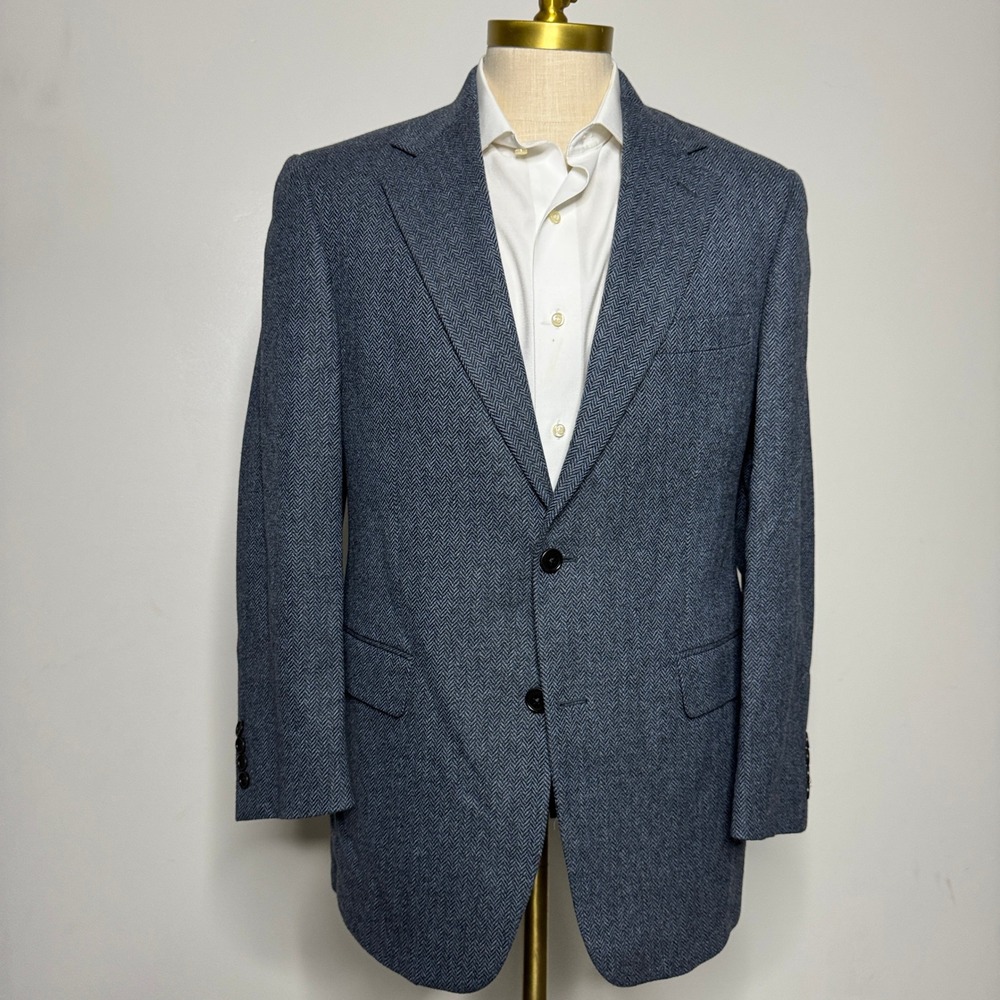 Brooks Brothers Blue Herringbone Sport Coat